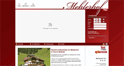 Desktop Screenshot of mehlerhof.at